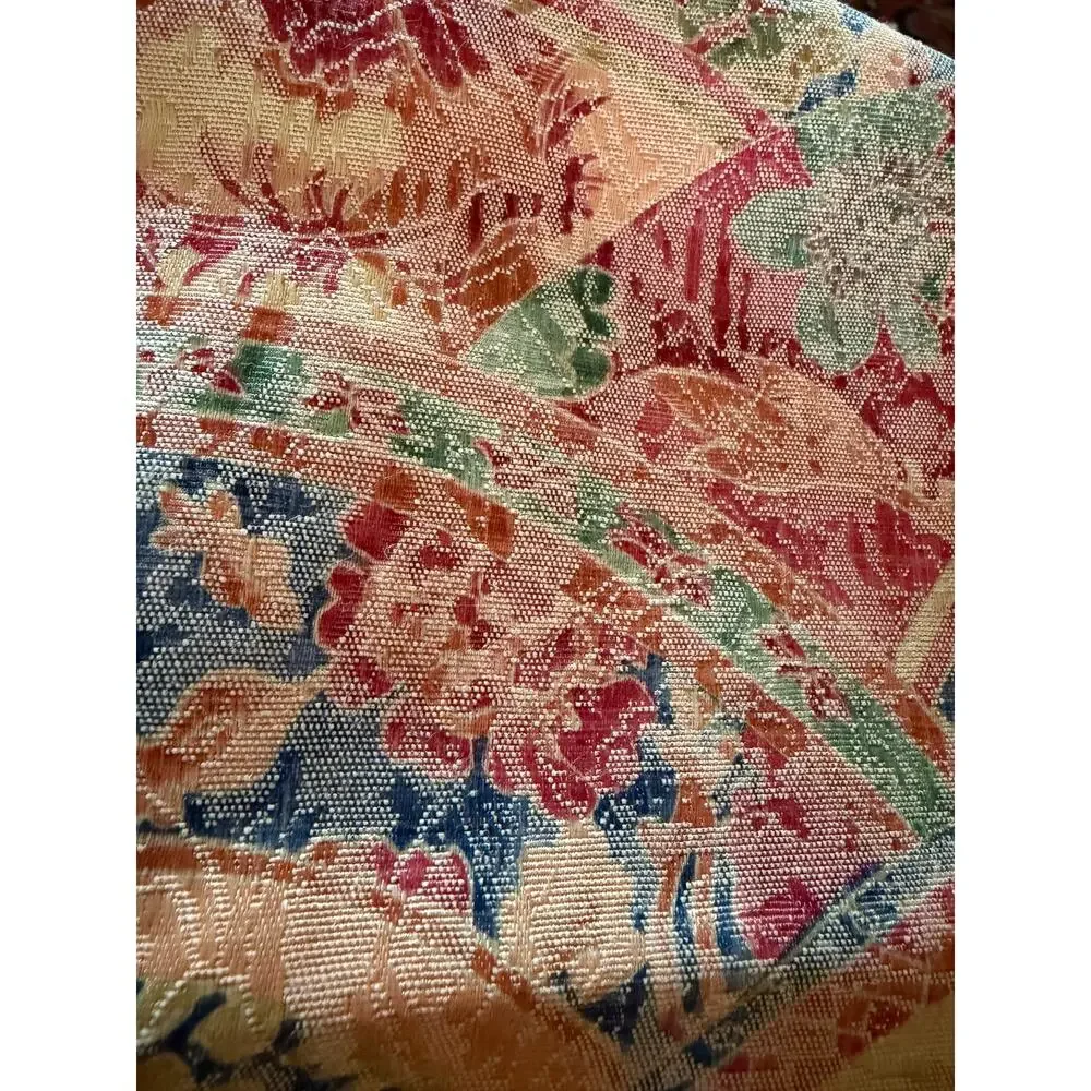 Vtg Jacquard Floral Damask Dinner Napkin 20x20, Lot 7 Shabby Chic Cottage Core